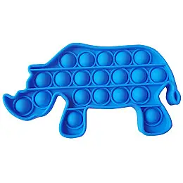 Игрушка антистресс Pop It Синий Носорог