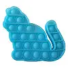 Игрушка антистресс Pop It Люминесцентный Голубой Котик