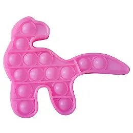 Игрушка антистресс Pop It Люминесцентный Розовый Динозавр