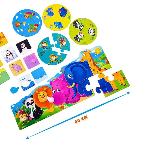 Игра настольная Vladi Toys Зоомир 3 в 1 VT2901-04 (укр)