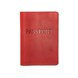 Обложка на паспорт DNK Leather Паспорт-H col.H 15,5х9,8 см Красная
