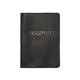 Обложка на паспорт DNK Leather Паспорт-H col.K 15,5х9,8 см Темно-синяя