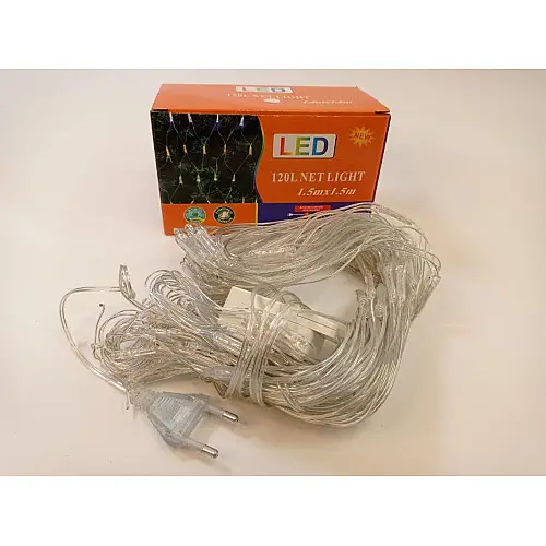 Гирлянда сетка Xmas 240L Холодный Белый Свет (1.5Mх1.5M) 165-Cl158W