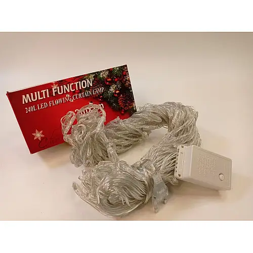 Гирлянда Xmas 240 Led Ламп Штора Водопад Разноцветное Свечение 2Mх2M 165-Cl172Rgb