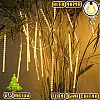 Светодиодная гирлянда "Тающие сосульки" для новогоднего декора Xmas Sticks 8Led палочек по 50см свет ламп-Теплый белый от сети 220В