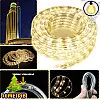 Светодиодная гирлянда-шланг Xmas Rope light для новогоднего декора улицы 10м свет LED - Теплый белый гибкая влаго/морозоустойчивая лента дюралайт от сети 220В