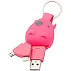 Брелок-зарядка Munkees 3700 Smart Charger Pink (1012-3700-PN)