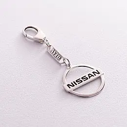 Серебряный брелок для машины Nissan 9012.1 Оникс 5.42 г