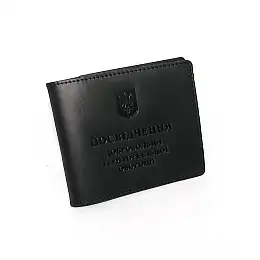 Обкладинка на посвідчення ТрО DNK Leather TRO H col.J Чорний