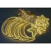 Гірлянда Xmas Copper curtain 7260 9WW-1, 3x0.7 м жовтий колір світіння