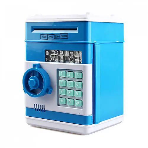 Копилка-сейф Maxland MK 4523-4 з кодом Синій