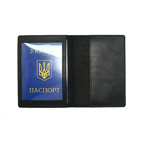 Обкладинка для документів DNK Leather Doc-01 col.J чорний