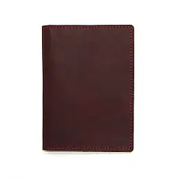Обложка для документов DNK Leather Doc-01 col.L бордовый