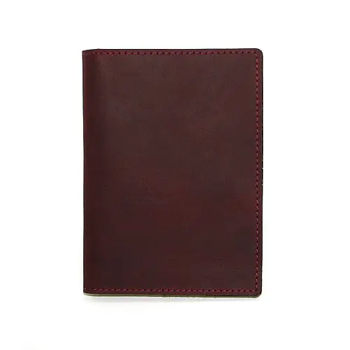 Обкладинка для документів DNK Leather Doc-01 col.L бордовий