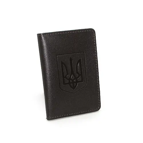 Обкладинка для документів (ID паспорт) DNK Leather mini doc R-Gerb col.F коричнева