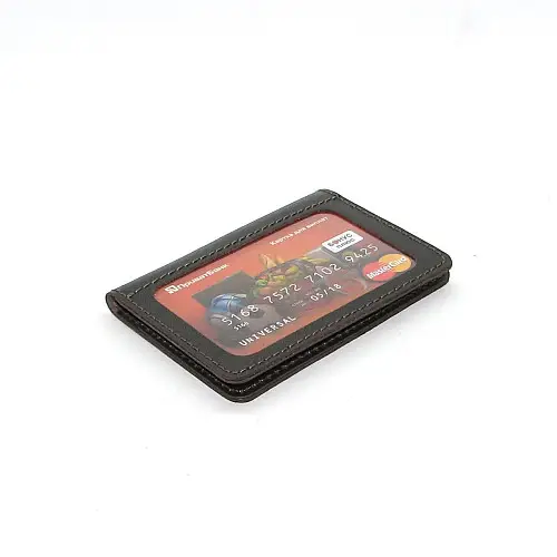 Міні обкладинка для документів ID паспорт DNK Leather mini вікно R col.F коричнева