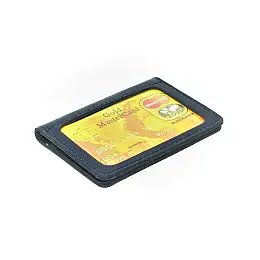 Міні обкладинка для документів ID паспорт DNK Leather mini окно H col.K синя