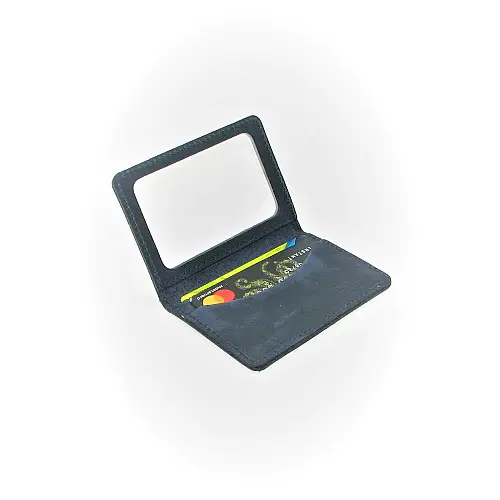 Міні обкладинка для документів ID паспорт DNK Leather mini окно H col.K синя