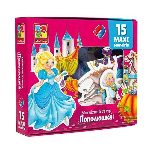 Настільна гра магнітний театр "Попелюшка" Vladi Toys VT3206-53 Укр