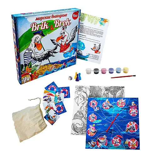 Настольная игра "Морские выходные Brik and Brok" Strateg 30202 рус