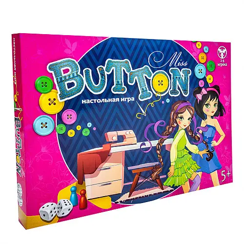 Настільна Гра-бродилка "Miss Button" Strateg 30355 рус.