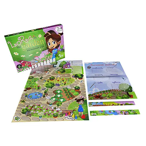 Настольная Игра-бродилка "Lora in the garden" Strateg 30514 рус.