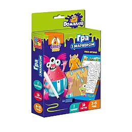 Игра с маркером Vladi Toys «Пиши и стирай. Монстрики» VT5010-18