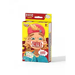 Настільна розважальна гра Danko Toys VETO-02 міні Українська мова