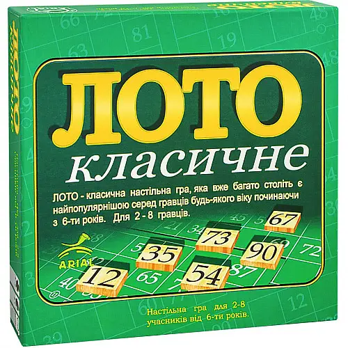 Настільна гра Arial Лото класичне 910046