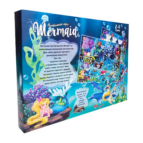 Настільна Гра-бродилка "Подорож Mermaid" Strateg 30501 рус.