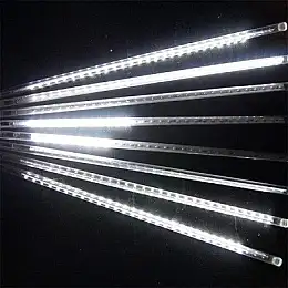 Светодиодная гирлянда Led Тающие сосульки Метеоритный дождь на 288 светодиодов Белая 4.1 м
