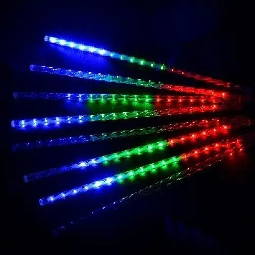 Светодиодная гирлянда Led Тающие сосульки Метеоритный дождь на 288 светодиодов Мультицвет 4.1 м