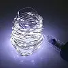 Светодиодная гирлянда нить Led Капли росы на 100 светодиодов 10 м с USB подключением и пультом ДУ Белая