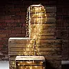 Гирлянда-пучок электрическая Led Конский хвост на 200 светодиодов 10 нитей 2 м по 20 диодов Теплый белый (25234)