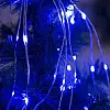 Гирлянда-пучок электрическая Led Конский хвост на 200 светодиодов 10 нитей 2 м по 20 диодов Синяя (25232)