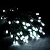 Светодиодная гирлянда Led на 100 светодиодов 8 м зеленый провод Белая
