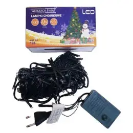 Светодиодная гирлянда Led на 100 светодиодов 8 м зеленый провод Зеленая