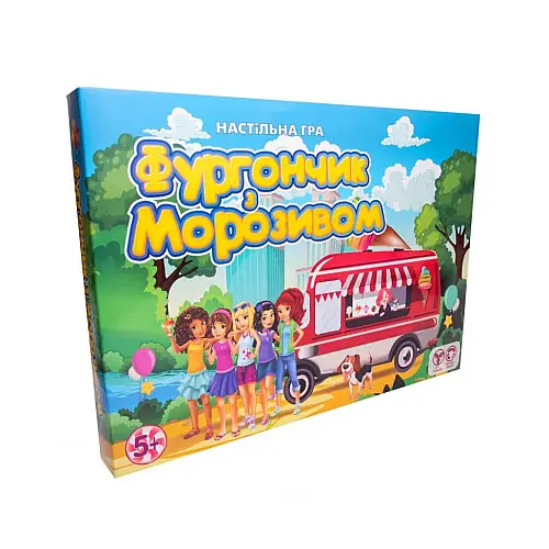 Настольная игра "Фургончик с мороженым" Strateg 30216 маршрутная