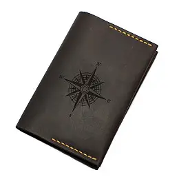 Обложка для паспорта из натуральной кожи Compass Коричневая (as150201-2)