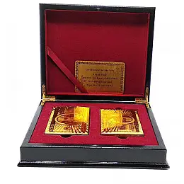 Карти гральні пластикові Duke Gold Foil 2 колоди по 54 аркуші 87х62 мм в скриньці (DN32416)