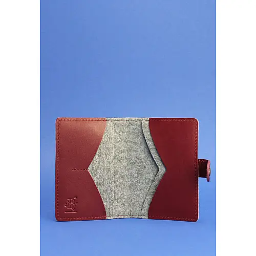 Обкладинка для паспорта BlankNote 3.0 Сірий (BN-OP-3-felt-vin)