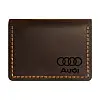 Кожаная обложка для автодокументов Anchor Stuff Audi Коричневый (as150402-4)