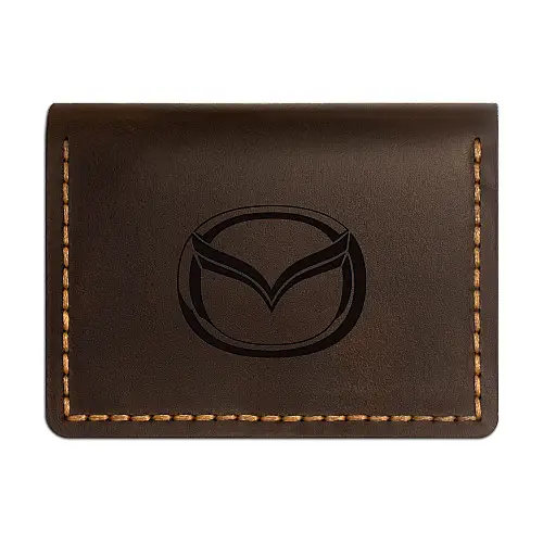 Кожаная обложка для автодокументов Anchor Stuff Mazda Коричневый (as150402-6)