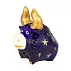 Фигурка гипсовая Netsuke Бычок 5,5x5,7x4 см Фиолетовый (25508)
