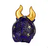 Фигурка гипсовая Netsuke Бычок 5,5x5,7x4 см Фиолетовый (25508)