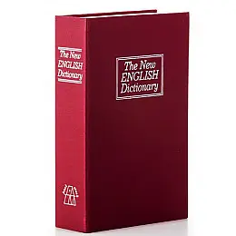 Книга сейф Mine Английский словарь 24 см Бордовый (hub_1609ha)