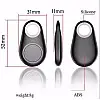 Брелок трекер с маячком для поиска вещей через смартфон iTag anti lost loos Bluetooth 4.0 (500291929L)