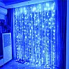 Гирлянда штора водопад LTL 3*2 метра занавес 280LED Синяя (led616)