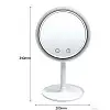 Настольное косметическое зеркало с подсветкой и вентилятором Beauty Breeze Mirror Белое (Mirror01M)