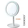 Настольное косметическое зеркало с подсветкой и вентилятором Beauty Breeze Mirror Белое (Mirror01M)